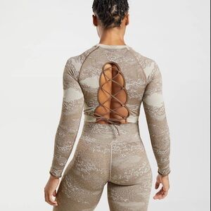 Gymshark Adapt Camo crop top